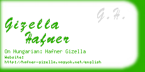 gizella hafner business card